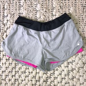 Athletic shorts with built in spandex!